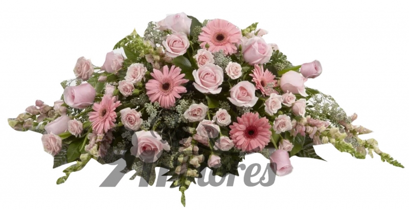 -Ramo de rosas y gerberas