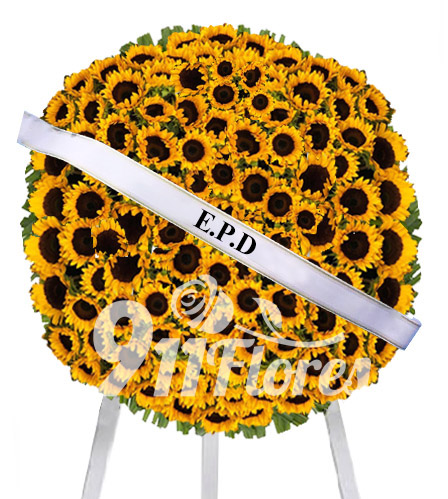 -Corona de girasoles