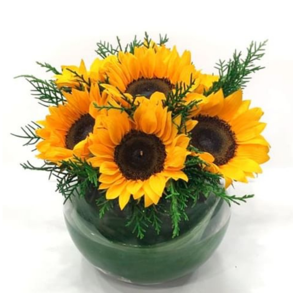 Arreglo Floral Bowl Girasoles