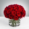 Arreglo en Cristal de rosas rojas 