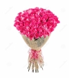 Ramo de entrega de 50 rosas rosadas