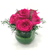 Bowl de cristal en 6 rosas 