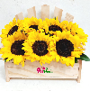 Arreglo Floral Silla Girasoles